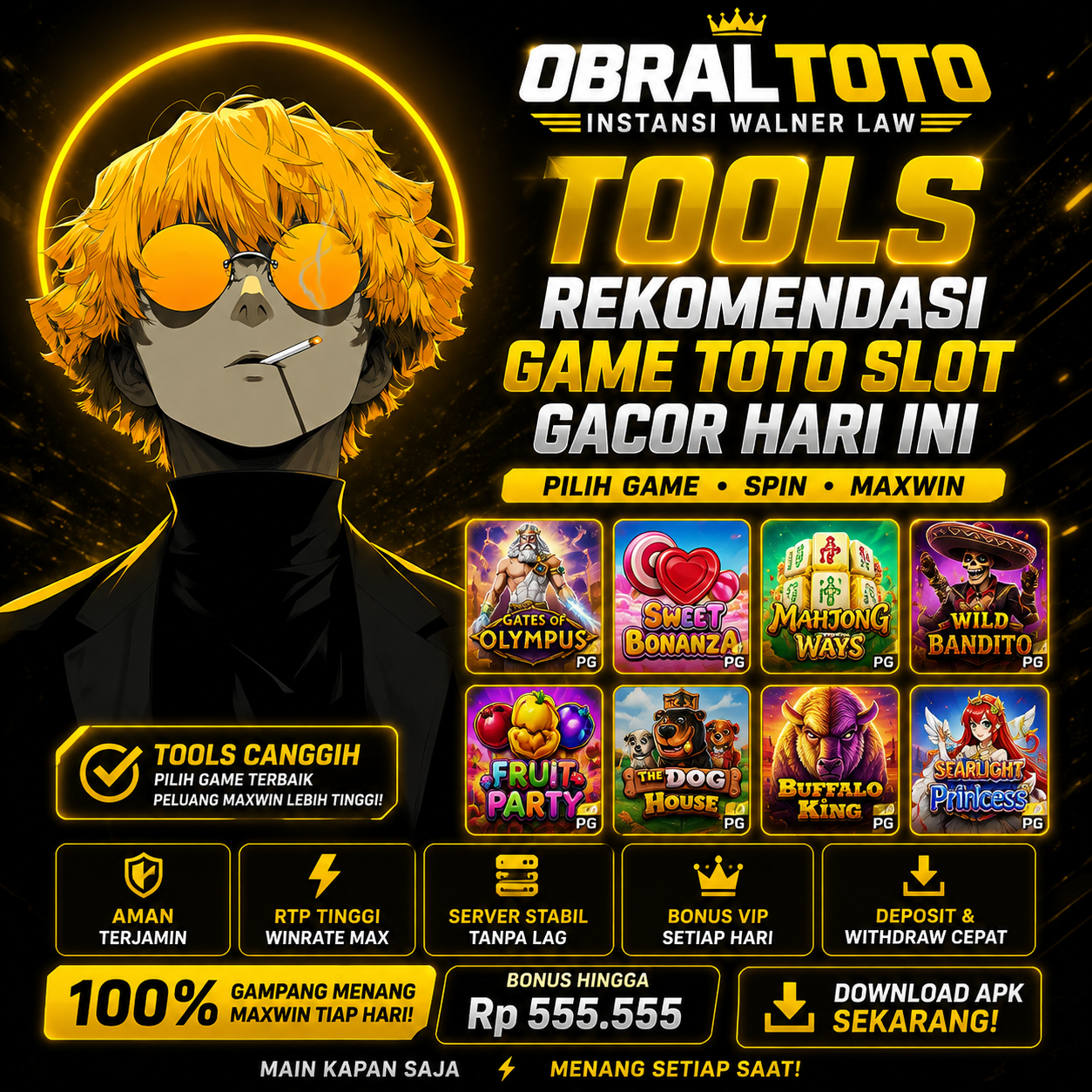 OBRALTOTO ♨️ Tools Rekomendasi Game Toto Slot Gacor Hari Ini